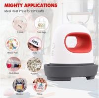 Presse à Chaud Portable Mini, Outil de Sublimation Manuel pour Petits Projets, Personnalisation de Chapeaux, Chaussures, Chaussettes, Imprimante Vinyle HTV