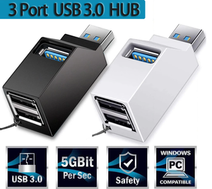 3 cổng USB3.0 HUB tốc độ cao <span class=keywords><strong>Splitter</strong></span> <span class=keywords><strong>Adapter</strong></span> Plug and Play xe buýt Powered mở rộng nhanh chóng chuyển dữ liệu USB Hub Extender kết nối - Product Image 4