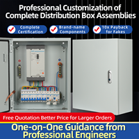 Boîte de distribution d'énergie YHJXF 220V/380V/400V en acier IP44, équipement personnalisé pour boîte de distribution triphasée