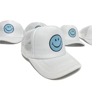 หมวก Trucker 5แผงฮิปฮอป,หมวก Gorros ปักโลโก้ผ้าฝ้ายพิมพ์ลายหมวกเบสบอลหมวกตาข่ายโฟม