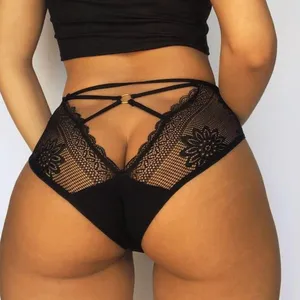 2022 Hoge Top Kwaliteit Panty Koop Sexy Vrouwen Slipje Black See Through Mesh