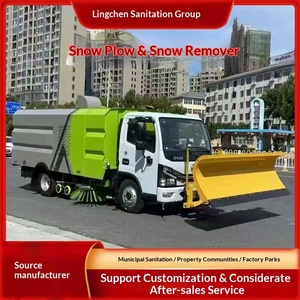 Pelle à neige pour voiture, brosse de nettoyage de neige amovible pour routes municipales à grande vitesse, charrue à neige, souffleuse à neige pour voitures et grands véhicules routiers - Product Image 1
