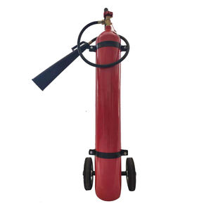 طفاية حريق محمولة بعجلات مركبة على عربة 10 من من نوع <span class=keywords><strong>CO2</strong></span> مع عجلات سهلة الحركة - Product Image 1