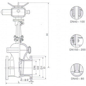 Válvula de Compuerta Eléctrica de Acero Inoxidable Z941W-16P DN100 para Agua a Temperatura Normal, Uso General - Product Image 2