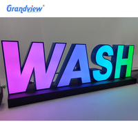 Letrero Luminoso LED Personalizado con Iluminación Frontal, Letras de Canal 3D, Letrero Luminoso Comercial, Señalización para Tiendas, Publicidad Exterior, Acrílico