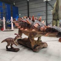 Modèle Animatronics de parc à thème Modèle de dinosaure robotique fait à la main grandeur nature haute simulation