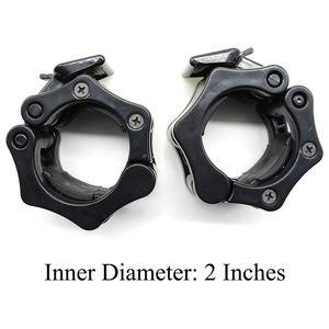Directo de fábrica Abierto Quick Lock Black Barbell Collar Abrazaderas Equipo de fitness Accesorios Apertura 50mm Barbell Locks - Product Image 6