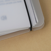 Diseño personalizado 6 anillos diario encuadernado de hojas sueltas Cuadernos de tapa dura planificador con cubierta de PVC transparente