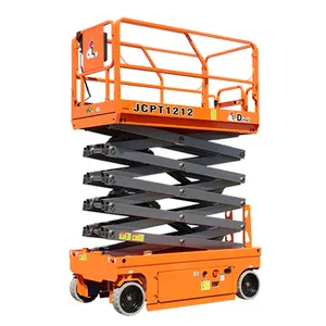 จีนยี่ห้อDingli 14Mเครื่องยนต์ไดรฟ์Scissor Lifts With Compactitiveราคา