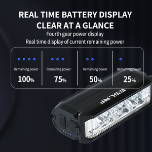 ESLnf Đèn Pha Gắn Tay Lái Xe đạp leo núi sạc được bằng USB đèn pha đèn trước LED chống nước bằng hợp kim nhôm lumen 1000 - Product Image 6