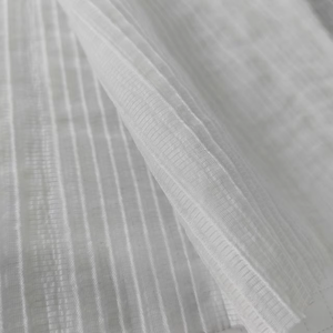 20% Nylon 80% pour 55gsm 20d * 60s tissé rayure <span class=keywords><strong>Double</strong></span> crêpe Airflow coton tissu 60s crêpe <span class=keywords><strong>gaze</strong></span> avec excellent - Product Image 6