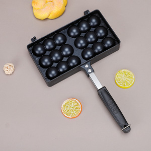 Sartén Wok Antiadherente de Aleación de Aluminio de 18 Cavidades, Plancha de Fondo Plano para Bolas de Pulpo, Bandeja para <span class=keywords><strong>Estufa</strong></span> de <span class=keywords><strong>Gas</strong></span>, Venta Ambulante, Barbacoa - Product Image 2