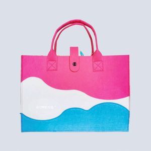 Custom logo Elegant Felt Tote <b>Bag</b> Premium Corporate <b>Gift</b> for New Hires Ideal Business Giveaway - Product Image 4