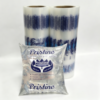 Rouleau de film pour sachet d'eau avec logo personnalisé, 500 ml, film d'emballage souple et transparent, emballage résistant à l'humidité pour les boissons