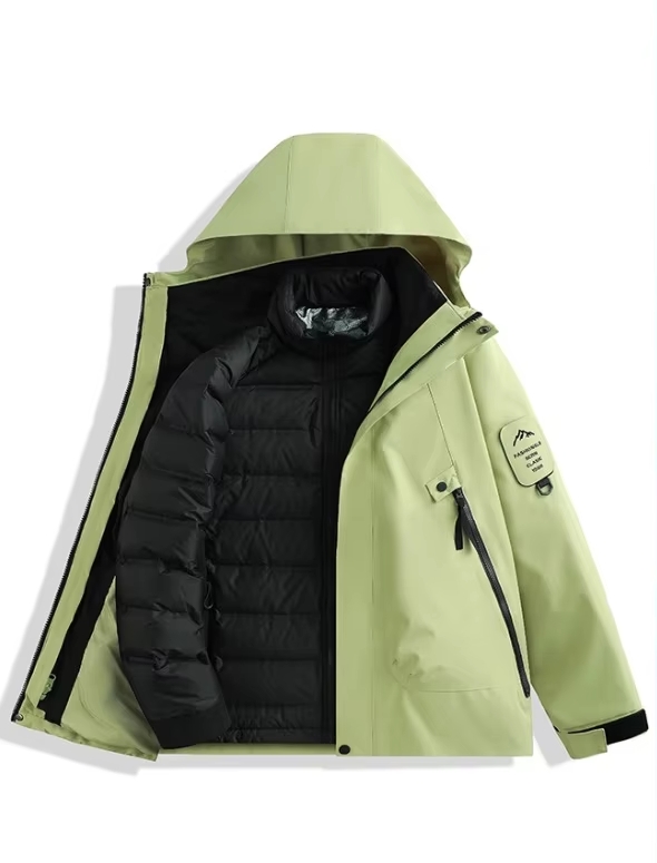 Unisex  green apple 3-in-1 down liner