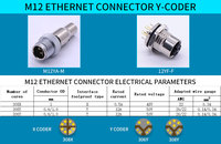 Connecteur industriel Linconn série M12 3 4 5 6 8 12E mâle femelle prise prise étanche IP67 5P/12P/16P broches en alliage droites