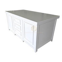 Buffet moderne de luxe en bois massif, table console design en bois, meuble multifonctionnel pour cuisine et restaurant