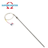Sonde filetée en acier inoxydable à haute température RTD résistance thermique PT100 PT1000 capteur de température