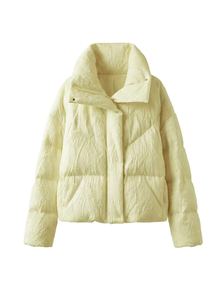 Veste d'hiver matelassée réversible à capuche avec doublure en cachemire, imperméable et coupe-vent - Product Image 3