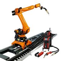 Robot de soudage KUKA KR 10 R1440, portée 1420 mm avec positionneur rotatif, poste de travail robotisé pour soudage à l'arc, robot industriel 6 axes