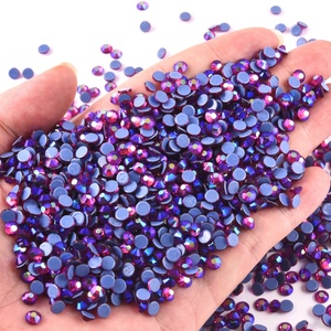 Strass en vrac de haute qualité OLeeya, strass en verre rose/rose bonbon/rouge/orange, strass thermocollants pour la décoration de bikinis - Product Image 4