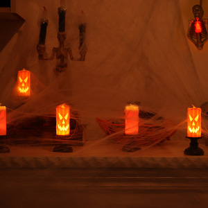 Venta Directa de Fábrica, Nueva Vela de Calabaza de Halloween con Luz LED, Accesorio de Disfraz con Luces - Product Image 4
