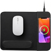 Chargeur sans fil 15W, tapis de souris rectangulaire multifonctionnel en silicone, design ergonomique, utilisation à domicile et au bureau, stock disponible