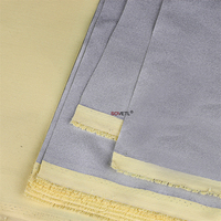 Tissu de papier d'aluminium d'aramide ignifuge de haute qualité pour l'isolation thermique, matériel industriel de vêtements de protection en gros