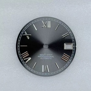 Seik-o Nh35 hareketi <span class=keywords><strong>Sunburst</strong></span> için hiçbir Logo 28.5mm izle arama tek çift tırnak yeşil aydınlık kadranlı saat aksesuarları - Product Image 3