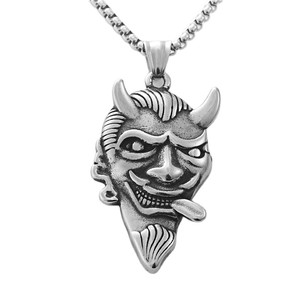 Collar con Colgante de Toro Demonio Rey en Acero Inoxidable, Diseño Retro para Hombre, 19042 - Product Image 5