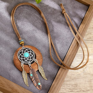 Vintage <strong>Boho</strong> Multilayer Long Pendant <strong>Necklace</strong> Retro Party Vintage Zinc Alloy Jewelry with Rope Chain for Women and Men - Product Image 5