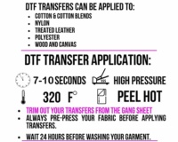 Transferts DTF prêts à l'emploi pour vêtements, motifs thermocollants imperméables et non toxiques pour animaux de compagnie, autocollants d'impression par transfert thermique pour vêtements