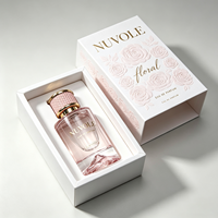 Flacon de parfum de luxe le plus vendu, flacon de parfum vide en verre rose de 50 ml, flacon de parfum rond de 100 ml, flacon de parfum de 30 ml avec emballage