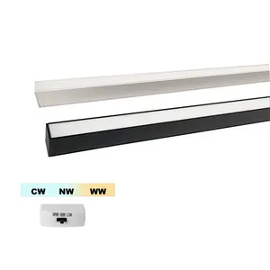 Led Light Linear 2CCT 3CCT 3000k To 6000k Dimmable Linear LED Lighting Color Changing By Hand And Remote Control For Office Use IP44 Rated