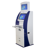 Equipo financiero tarjeta SIM vestíbulo pantalla táctil Cajero Automático VTM máquina bancaria moneda aceptador de billetes aparcamiento quiosco de pago