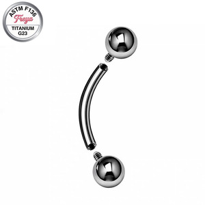 Bijoux de <span class=keywords><strong>piercing</strong></span> pour sourcils en Titane G23, barbell incurvé, labret, bijoux de lèvre, <span class=keywords><strong>piercing</strong></span> d'oreille (rook), petit <span class=keywords><strong>piercing</strong></span> de nombril pour femmes et hommes - Product Image 5