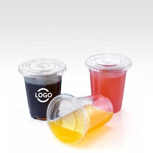 Conteneur de tasses à dessert à usage unique, pour yaourt, mousse, spray, thé au lait, café, en plastique transparent, tasses avec couvercle, 50 pièces