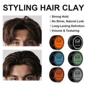 Pasta de Arcilla Mate para el Cabello BUNEE 120g de Almizcle para Peinado Masculino, Productos de Barbería de Marca Privada con Fijación Fuerte - Product Image 2