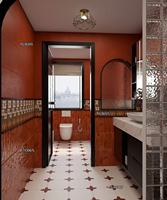 Carrelage en céramique terracotta orange rouille 300x600mm mat, effet vieilli, résistant à l'usure, style bohème Wabi Sabi, garantie 3 ans