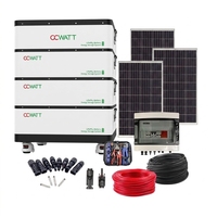 Système de stockage d'énergie solaire hors réseau, station d'alimentation tout-en-un au lithium-ion avec unité de batterie empilable pour usage domestique