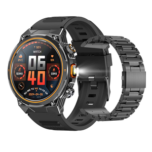 สมาร์ทวอทช์กีฬาสำหรับผู้ชาย AK81 หน้าจอ 1.46 นิ้ว รองรับการโทรผ่านบลูทูธ วัดอัตราการเต้นของหัวใจ ไฟฉาย ติดตามกิจกรรม สมาร์ทวอทช์ 2025 - Product Image 1