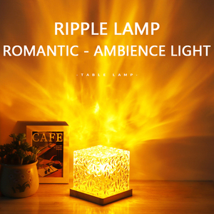 Lámpara de Proyección Dinámica Romántica con Efecto de Ondas de Agua, Aurora y Cielo Estrellado, Cuerpo de Aluminio, Diseño Simple para Uso en la Mesita de Noche del Dormitorio - Product Image 1