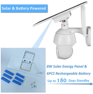 Cámara Inalámbrica para Exteriores Ubox S10 5MP 3MP 4G con Energía Solar, Sistema de Tarjeta SIM, Seguridad PIR, Cámara Solar CCTV WIFI de 5MP - Product Image 4