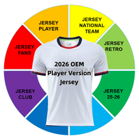 Ventes en gros de maillots de football de haute qualité de l'équipe nationale d'Argentine, édition joueur, domicile et extérieur, respirants et à séchage rapide