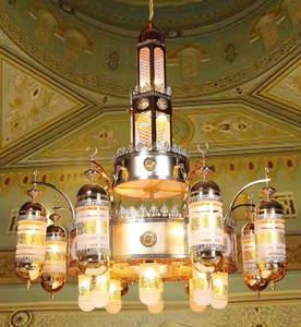 Lampe murale islamique arabe <span class=keywords><strong>de</strong></span> luxe en laiton, luminaire artisanal pour mosquée avec <span class=keywords><strong>croissant</strong></span> <span class=keywords><strong>de</strong></span> <span class=keywords><strong>lune</strong></span> pour la décoration d'hôtels et <span class=keywords><strong>de</strong></span> maisons - Product Image 3