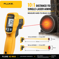   Thermomètre infrarouge 62 MAX sans contact, pistolet de mesure de température laser, testeur numérique industriel, alimenté par batterie, IP54, 1 an