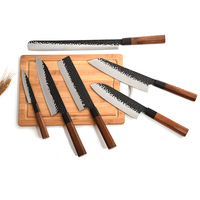 Ensemble de 6 couteaux de cuisine à lame en acier, cadeau personnalisé gravé à la main, pour chef cuchillos, livraison gratuite