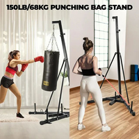 Équipement d'entraînement de boxe pliable réglable en hauteur support de sac de boxe support de sacs de sable en acier pour la maison Fitness Stable