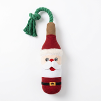 Jouet interactif en peluche de Noël pour animaux de compagnie, bonhomme de neige, Père Noël, renne, elfe, jouet à mâcher en corde, fabricant OEM ODM sur mesure