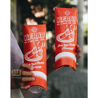 Benutzer definierte Lebensmittel verpackungs lösung Restaurant Imbiss behälter Döner Shawarma Burrito Wrap Box zum Mitnehmen Fast Food Paper Box